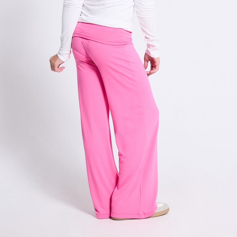 Foldable wide pants "Eleni star" Pink